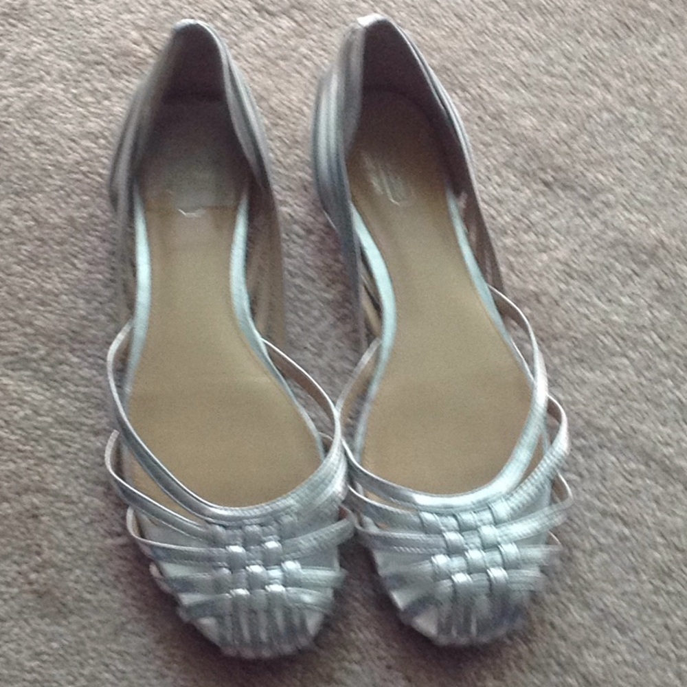 Coach silver sandals
